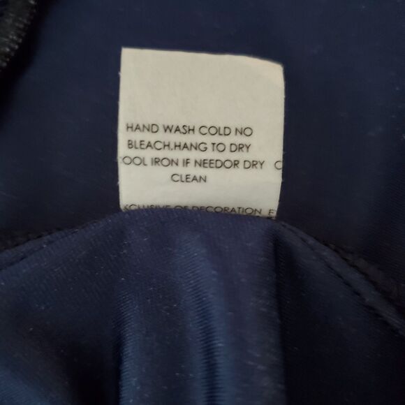 Atina Christina Velvet Halter Top Draped Navy Blue Sz S Y2K Party Coquette Glam - Picture 9 of 9